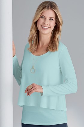 Women's Double Layered Bamboo-Cotton Top