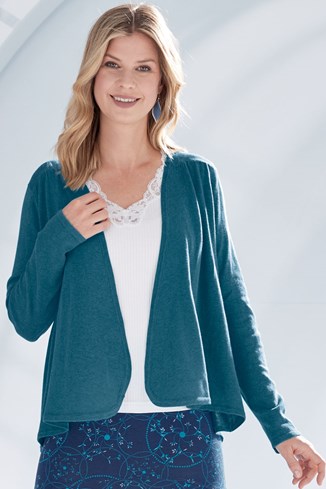 Women's Pure Cotton Waterfall Cardigan