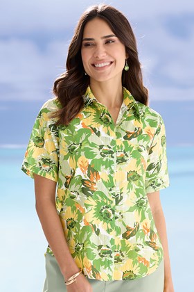 Pure Cotton Summer Printed Blouse