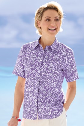 Pure Cotton Summer Printed Blouse