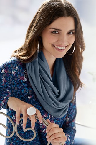 Bamboo Cotton Snood Scarf