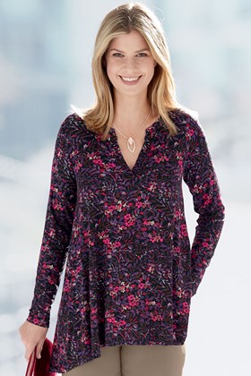 Women's Jersey Printed Tunic Top 