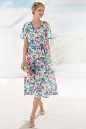 Women's Cotton V-Neck Dress