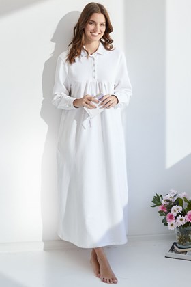 Women's Warm Cotton Long Nightdress