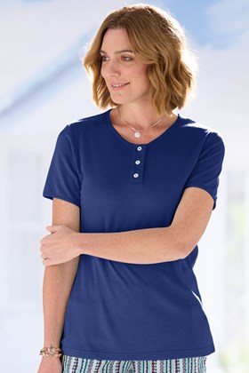 Round Neck Bamboo Cotton T-Shirt