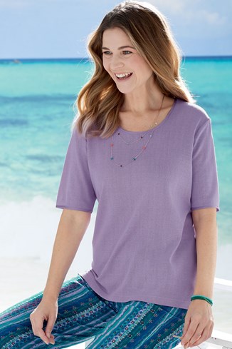 Women's Noil Silk T-Shirt