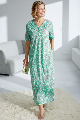 Women's Cotton Jersey Long Nightdress 