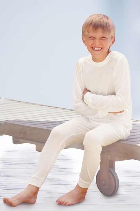 Children's Bamboo Cotton Thermal Long Johns