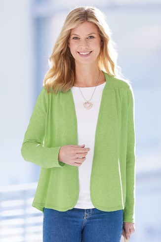 Women's Cotton Waterfall Cardigan