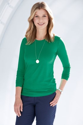 Women's Bamboo Long Sleeve Round Neck Top