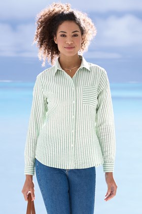 Women’s Cotton Stripe Shirt