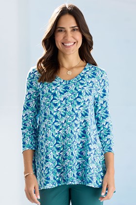 Women’s Cotton Jersey Flare Top