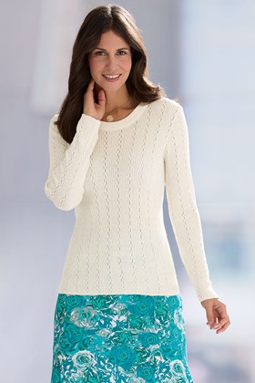 Women’s Ribbed Cotton Jumper