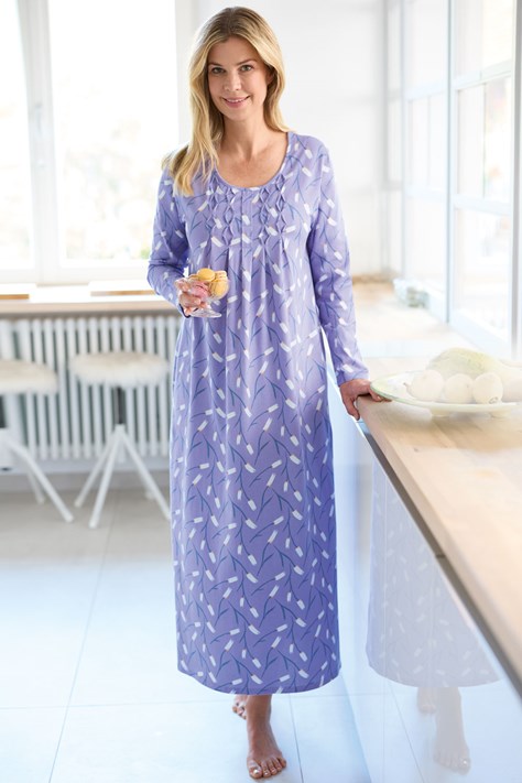 Women’s Cotton Jersey Long Sleeve Nightdress