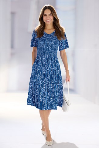 Women's Jersey Smocked Dress