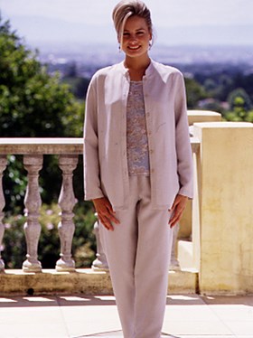 Simple Silk-Linen Style Jacket