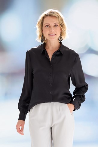 Women’s Pure Silk Satin Shirt