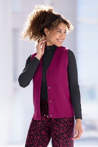 Women’s Cotton Knit Gilet