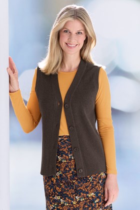 Women’s Cotton Knit Gilet