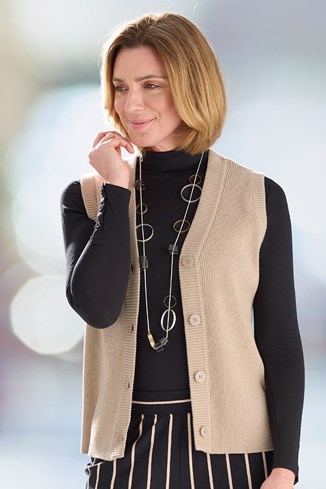 Women’s Cotton Knit Gilet