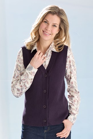 Women’s Cotton Knit Gilet