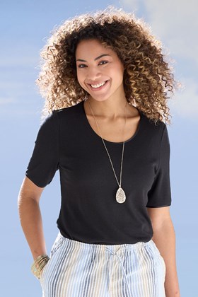 Women's Bamboo-Cotton Short Sleeve T-Shirt