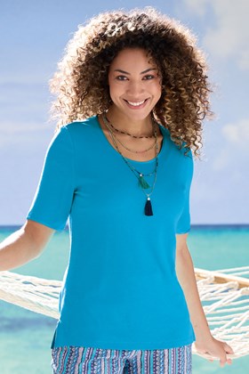 Women's Bamboo-Cotton Short Sleeve T-Shirt