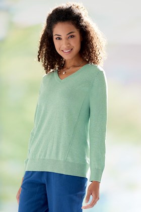 Cotton Jumper With Side Panels