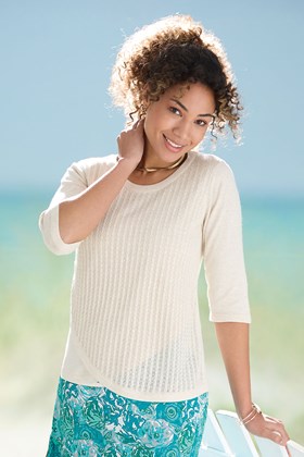 Women's Cotton Wrap Over Top