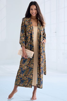Printed Modal Kimono
