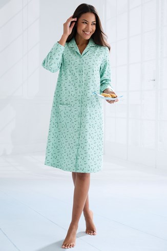 Women’s Button-Through Pure Cotton Nightshirt