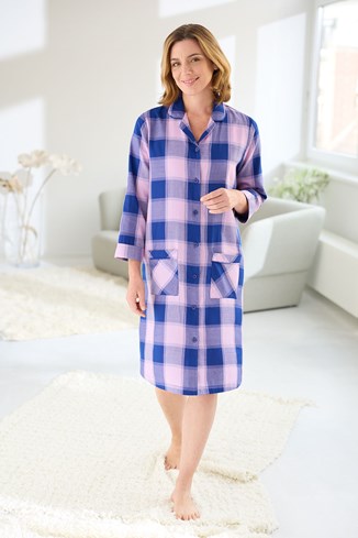 Women’s Button-Through Pure Cotton Nightshirt