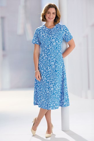 Women's Short Sleeve Pure Cotton Dress