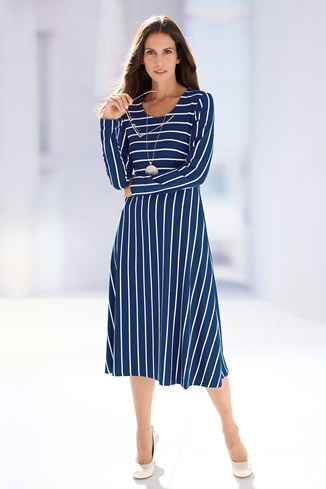 Women's Bamboo Cotton Stripe Dress