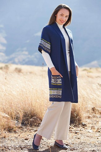 Lambswool Long Cardigan