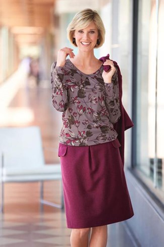 Pure Lambswool Lined Skirt
