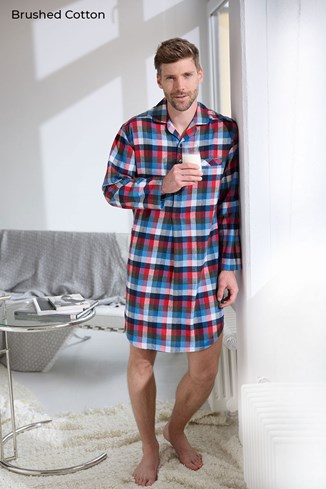 Men's Pure Cotton Nightshirt