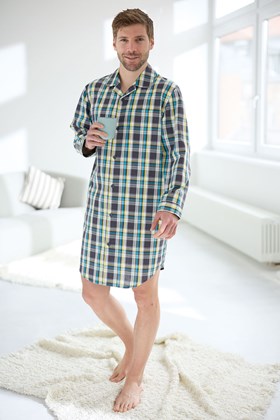 Men's Long Sleeve Nightshirt