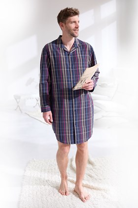 Men's Long Sleeve Nightshirt