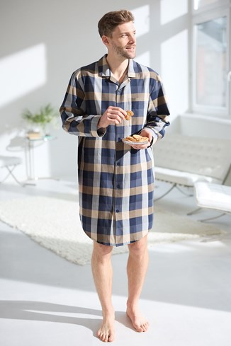 Men's Long Sleeve Nightshirt