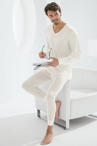 Men's Pure Silk Thermal Long Johns