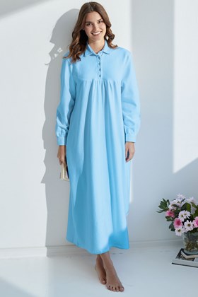 Women's Warm Cotton Long Nightdress