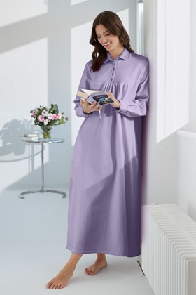 Women's Warm Cotton Long Nightdress