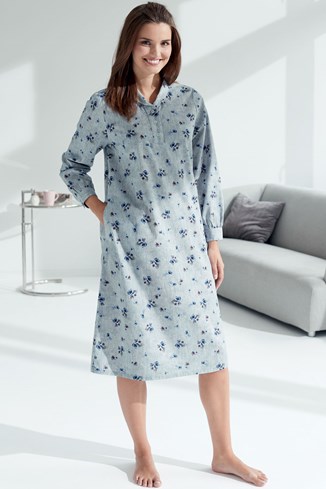 Women's Pure Cotton Printed Short Nightdress