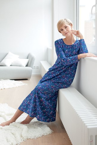 Women's Cotton Jersey Pin-Tuck Nightdress