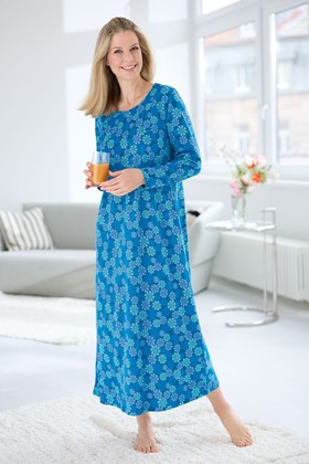 Women's Cotton Jersey Pin-Tuck Nightdress