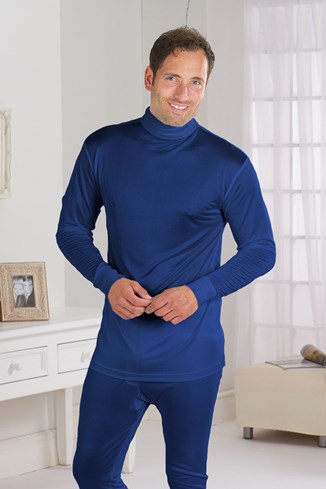 Pure Silk Thermal Vest - Unisex Polo Neck