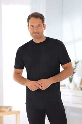 Pure Silk Thermal Vest – Unisex Round Neck Short Sleeved 