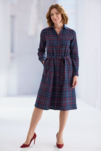 Brushed Cotton Shirt Dress