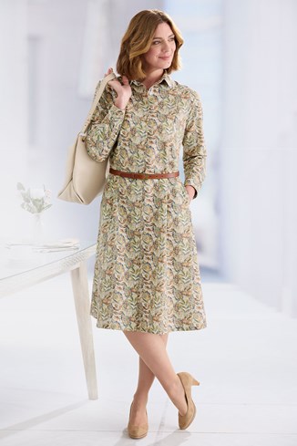 Women’s Cotton Printed Shirt Dress